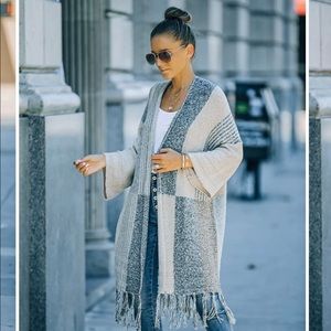 Final Sale ⚡️ Vici Collection Ventura Fringe Knit Cardigan.